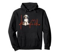 Papipoo Dog Heartbeat ECG Mis Perros Son mis Cardio Sudadera con Capucha