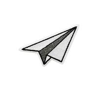 Papiroflexia - Aeronaves - Parches termoadhesivos bordados aplique para ropa, tamaño: 3,3 x 3,8 cm