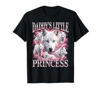 Papis Pequeña Princesa Lobo Divertido Gay LGBTQ Camiseta
