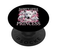 Papis Pequeña Princesa Lobo Divertido Gay LGBTQ PopSockets PopGrip Adhesivo