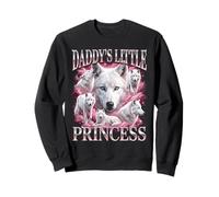 Papis Pequeña Princesa Lobo Divertido Gay LGBTQ Sudadera
