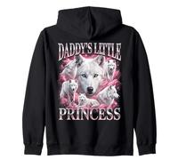 Papis Pequeña Princesa Lobo Divertido Gay LGBTQ Sudadera con Capucha