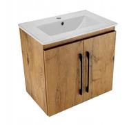 Paplinskimoebel Armario de Pared para Cuarto de baño, Roble Lancelot, 60 x 39 x 56 cm