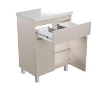 paplinskimoebel - Mueble de baño Ariza Top, suspendido o de pie, 60 cm de Ancho, sin Lavabo, con cajón, para lavabos de sobre encimera - Cachemira Mate