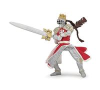 Papo (39797 Dragon King with Sword Figura, Multicolor, Color Plata-Rojo-Oro