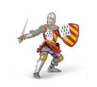 Papo - Caballero del Torneo - Figurita - Colección Fantasía y Medieval - Estimula la imaginación y el Desarrollo - Pintado a Mano - 8.10cm x 4.80cm x 8.80cm - Idea para Regalo