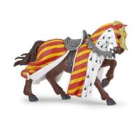Papo - Caballo de Torneo - de 3 años - Figurita de Caballero Medieval - Caballeros y Caballos - Juguete Duradero y Educativo - 14,4 x 6,1x 9,5 cm - Juguete Infantil - Idea de Regalo Juego de Aventura