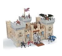 Papo Castillo de Madera del Maestro de Armas, Colección Medieval, Niños 3+ | Set para montar figuras de caballeros | piezas resistentes y duraderas | juego con temática de batalla | idea de regalo