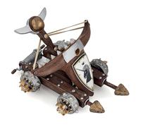 Papo- figurilla Catapulta Que Lanza Flechas Escudo de Espuma, Multicolor (39932)