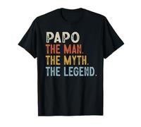 PAPO El Abuelo El Mito La Leyenda Día del Padre Vintage Camiseta