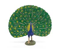 PAPO Farmyard Friends Peacock Toy Figure, Multi-colour (51161)