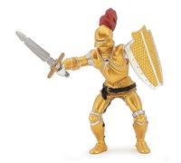 Papo - Figura de Caballero con Armadura Dorada Realista - 3 Años + - Colección Fantástico y Medieval - Juego Creativo Caballero - Idea de Regalo Juguete para Niña y Niño
