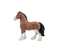 Papo - Figura de Caballo Clydesdale Realista - 3 Años + - Colección Caballos - Juego Creativo Mundo Ecuestre - Idea de Regalo Juguete para Niña y Niño