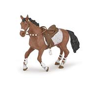 Papo- Caballo de la Chica Jinete Moda Invierno Horse Figura, Color marrón - negro, M (51553)