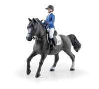 Papo - Figura de Caballo y Jinete Eden Qimbaya Realista - 3 Años + - Colección Mundo Ecuestre - Juego Creativo Equitación - Idea de Regalo Juguete para Niña y Niño