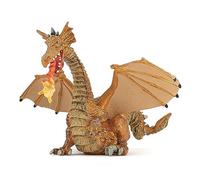 Papo Figura de Dragón Oro Llama, Colección Mundo Encantado, Niños 3+ | Juego creativo en un mundo de fantasía | 15 cm de alto | pintada a mano | pieza de colección | una idea de regalo original