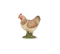 Papo- Gallina Pelirroja Figura, Color Rojo - Beige, 5,5 x 2,8 x 5 cm (51159)