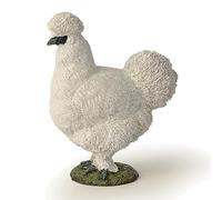 Papo - Figura de Gallina Sedosa Realista - 3 Años + - Colección Vida en la Granja - Juego Educativo Aves de Corral - Idea de Regalo Juguete para Niña y Niño