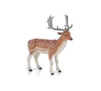 Papo - Figura Gamo Europeo para Niños 3 Años+ - Juguete Educativo Cervido de Bosques - Animal Forestal Realista con Cornamenta Palmada - Pintada a Mano - Colección Fauna Salvaje - 50325