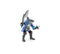 Papo - Figura de Pirata Mutante Tiburón Realista - 3 Años + - Colección Piratas - Juego Creativo Aventura Fantástica - Idea de Regalo Juguete para Niña y Niño