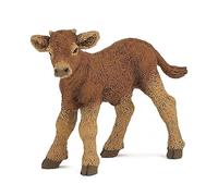Papo - Figura de Ternero Limusín Realista - 3 Años + - Colección Vida en la Granja - Juego Educativo Animales de Cría - Idea de Regalo Juguete para Niña y Niño