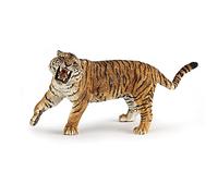 Papo - Tigre rugiente - Figurita de animal salvaje - Pintada a mano - Idea de regalo para niños de 3 años - Juguete educativo realista - Colección selva y depredadores - Duradera y con detalles únicos