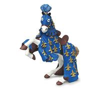 Papo - Figura del Caballo del Príncipe Philippe Azul Realista - 3 Años + - Colección Fantástico y Medieval - Juego Creativo Universo de Caballeros - Idea de Regalo Juguete para Niña y Niño