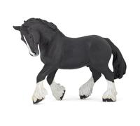 Papo - Figura pintada a mano - Caballos, potros y ponis - Caballo Shire negro - 51517 - Coleccionable - Para ni os - Apto para ni os y ni as - a