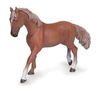 Papo -Figuras pintadas a Mano -Caballos y Potros -Yegua Pura Sangre Inglés castaño-51533-Coleccionable -para Niños y Niñas de 3 Años o Más