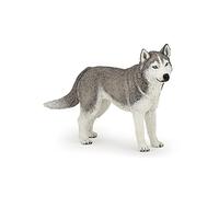 Papo -Figuras pintadas a Mano -Perros, Gatos y Cats-Husky de Siberia-54035-Coleccionable -para Niños y Niñas de 3 Años o Más