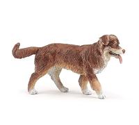 Papo -Figuras pintadas a Mano -Perros, Gatos y Cats-Pastor Australiano-54038-Coleccionable -para Niños y Niñas de 3 Años o Más