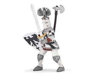 Papo - Figurilla Chevalier Blanc au Cimier, Valeur et Noblesse, Jouet Enfant dès 3 ANS - Inmersión en la Epopeya Medieval y Legendaria