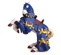 Papo FIGURINA De Caballo Rey Ricardo Azul, MEDIEVAL-FANTASY, Cartoon, 39339