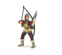 Papo - Figurita Arquero Rojo, Défenseur Médiéval, Juguete para niños a Partir de 3 años - Historias de Valor y destreza en el Tiro con Arco en el Mundo Medieval