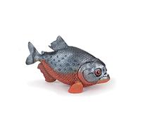 Papo - Figurita Piraña - de 3 años - Animales de Agua Dulce - Juguete Educativo para Peces Salvajes - Figurita Realista Pintada a Mano - 6,6 x 3,2 x 4 cm - Idea de Regalo Divertida para niños