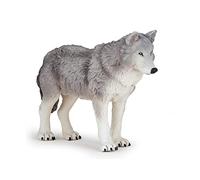 Papo Francia Figura Lobo Grande (50211) papo Wolf, Color Gris-Blanco