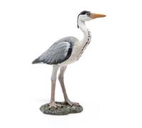 Papo - Garza Cenicienta - Figurita Realista de Animal - de 3 años - Colección Vida Salvaje - Estimula la imaginación y la Creatividad - Pintada a Mano - 9 x 4.5X 9cm - Idea de Regalo Infantil