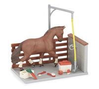 Papo Horse Washing Box with Accessories Figura, Multicolor (60116) Wash and