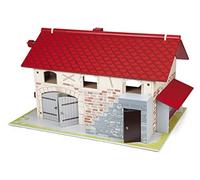 Papo - La Gran Granja - Juguete de Madera - Colección Vida en la Granja - Techo Desmontable - 55x38x31.5 cm - Realista y Educativo - Idea de Regalo para Niños