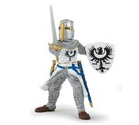 Papo Medieval-Fantasy - Figura Decorativa (39946), diseño de Caballero Blanco con Espada, Multicolor