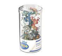 Papo Mini Caballeros Figuras En Tubo 33016 12pcs Fantasía Mundo Detallado
