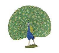 Papo - Pavo Real - Figurita - de 3 años - Colección Farm Life - Pintado a Mano - Realista y Educativo - Duradero - 12.50 cm x 5.50 cm x 11.60 cm - Idea para Regalo