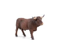 Papo - Pintado a Mano - Figura Animal - Toro Salers - 51186 - Granja - Coleccionable - para niños - Adecuado para niños y niñas - A Partir de 3 años