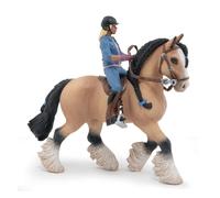 Papo - Pintado a Mano - Figura de Animal - Tinker y su Joven Jinete - 51572 - Ca