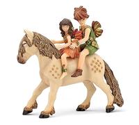 Papo - Poni con niños Elfos, Figura con diseño Mundo de Hadas (2039011)