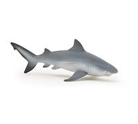 Papo - Tiburón Bulldog - Figurita - de 3 años - Colección Mundo Marino - Pintado a Mano - 15x8x5 cm - Realista y Educativo - Idea de Regalo para niños