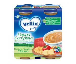 Pappa Completa Mellin - Verdure, Pastina e Manzo Mellin