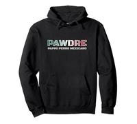 PAPPÁ PERRO MEXICANO. PAWDRE Mexican Flag. Dog Dad Sudadera con Capucha