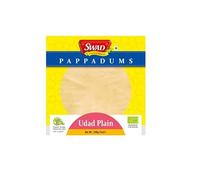 Pappadums clásicos indios 200 g 14-16 uds Tortitas finas crujientes para aperitivo canapés y acompañar curry bolsa zip