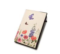 Paprcuts RFID Alu Kartenetui - Dünner Kartenhalter aus kratzfestem Aluminium und reißfestem HiTech Material Tyvek bis zu 12 Karten & Geldscheine mit RFID Schutz Ultraleicht Unisex, Flores., 9,8 x 6,8